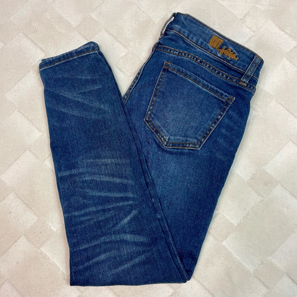 KUT From the Kloth Mid Rise Skinny Jeans, Size 8